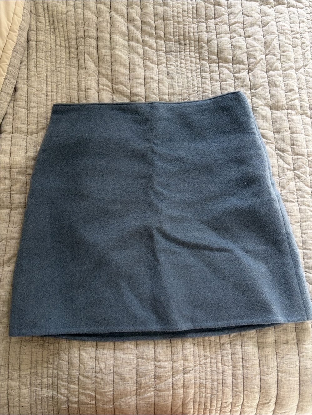 Club Monaco Slate Blue Wool Mini Skirt